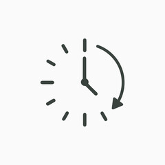 Passage of time icon vector. EPS 10