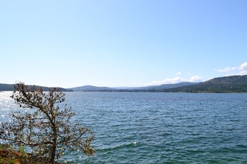 The ocean beside Roche Cove in Sooke