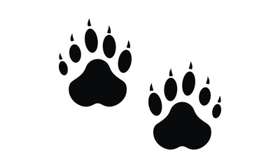 Cute pair of raccon paw prints © SRP