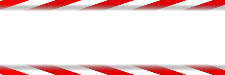 Red and white barrier tape with copy space