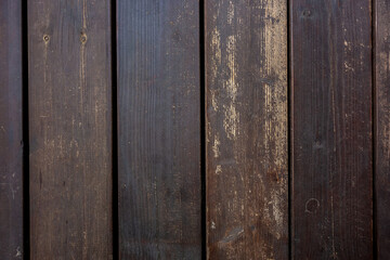 Texture of brown boards with vertical lines