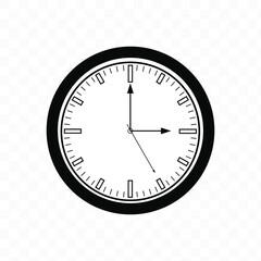Clock Time Icon Vector Illustration. EPS 10.