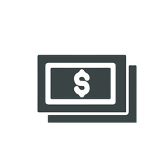 Dollar icon. Money sign isolated, Vector illustration. EPS 10.