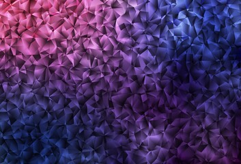 Obraz premium Dark Purple vector low poly texture.