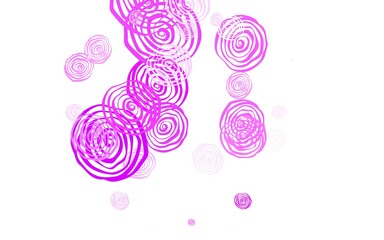 Light Purple vector abstract pattern with roses.