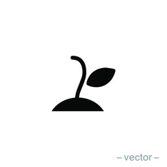 Seed and seeding icon vector. Eps 10
