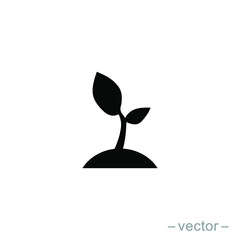 Seed and seeding icon vector. Eps 10