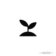 Seed and seeding icon vector. Eps 10