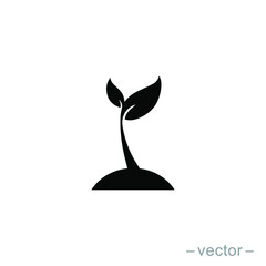 Seed and seeding icon vector. Eps 10