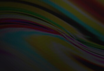 Obraz premium Dark Gray vector blurred shine abstract texture.