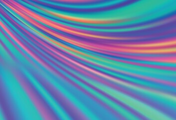 Light Green, Red vector blurred shine abstract template.