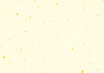 金箔入りの黄色い和紙の背景イラスト