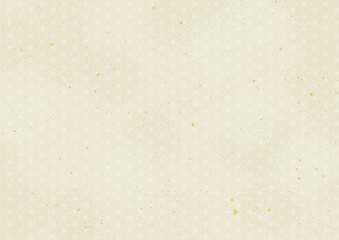 麻の葉文様入りの和紙イラスト