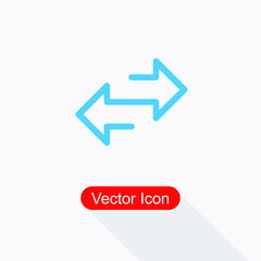 Two Side Icon Vector Illustration In Flat Style Eps10