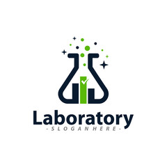 Lab Statistic Logo Template Design. Vector illustration.