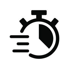 Time icon. Clock icon vector. Fast Time vector icon. EPS 10.
