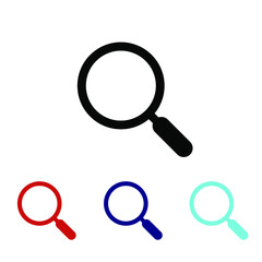 Magnify icon vector Search Symbol. Solid style. EPS 10. 