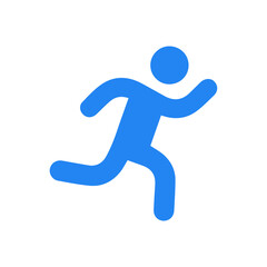 Runner icon. Logo element illustration. runner symbol design. colored collection. runner concept. Can be used in web and mobile. EPS 10.