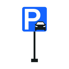 parking sign, car parking icon
