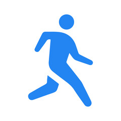 Runner icon. Logo element illustration. runner symbol design. colored collection. runner concept. Can be used in web and mobile. EPS 10.