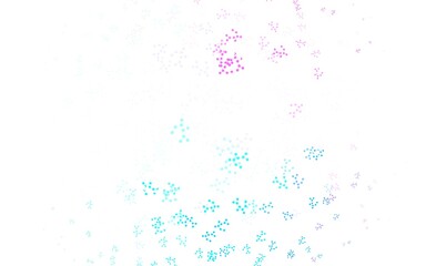 Light Pink, Blue vector pattern with artificial intelligence network.