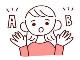 選択肢イメージ 若い女性