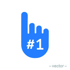 Obraz premium Fan Number One. Vector Illustration. Eps 10.