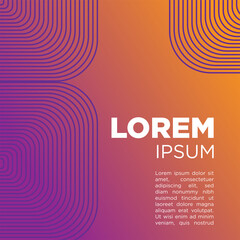 abstract line pattern design vector template 
for poster and banner
