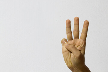 Human hands making gestural signs