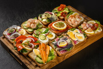 オープンサンドイッチ　Open sandwich 