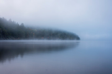 Foggy morning in Canadian nature
