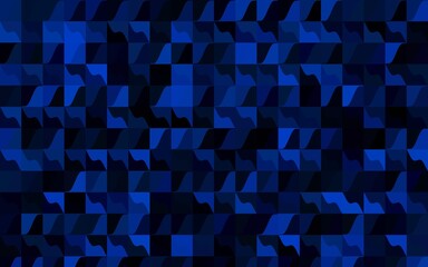 Dark BLUE vector abstract mosaic pattern. Modern geometrical abstract illustration with gradient. A completely new template for your business design.