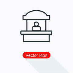 Sales Booth Icon Vector Illustration Eps10