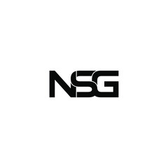 nsg letter original monogram logo design