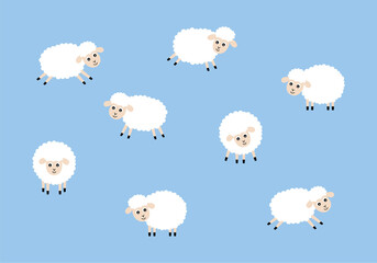 cute sheep wallpaper vector