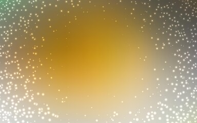 Dark Yellow vector background with galaxy stars. Modern abstract illustration with Big Dipper stars. Pattern for astrology websites.