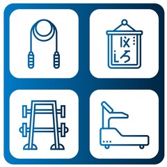 Set of fit icons