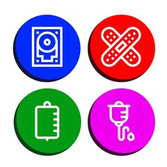 recovery simple icons set