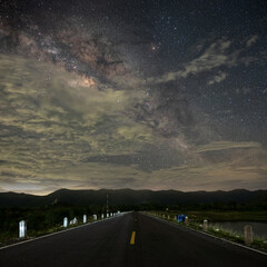 Observers at night have stars, milky way and galaxies filled the dark sky.