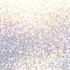 Iridescent brilliance geometric texture abstract. Pixel hologram background. Festive mosaic pattern.