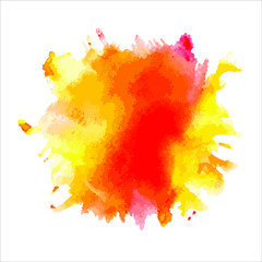 vector illustration of a colorful splash on white.