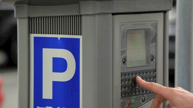 Paying a parking meter
