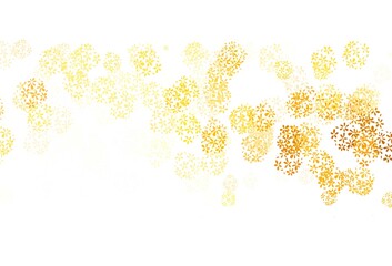 Light Orange vector background with abstract shapes.