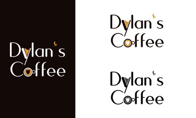 Dylan's coffee cup Corporate Logo Design Template