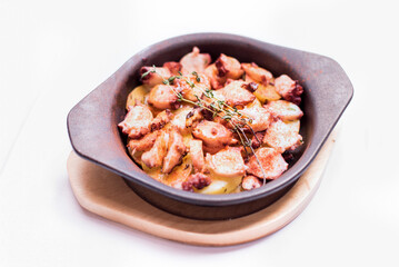 A plate of Galician octopus