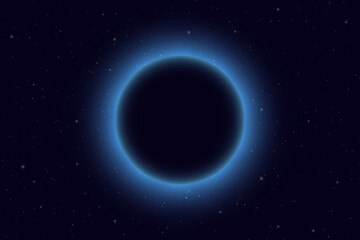 Space glow light background