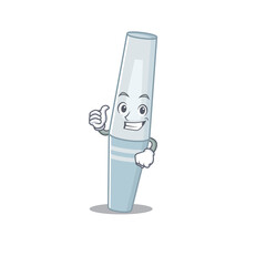 Mascara cartoon picture design showing OK finger pose