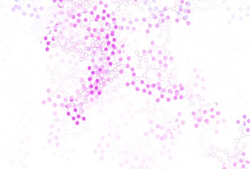 Light Purple, Pink vector pattern with artificial intelligence network.