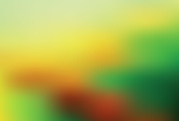 Light Green, Yellow vector abstract blurred background.