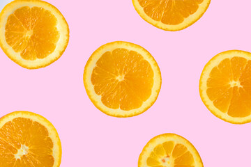 seamless pattern with oranges